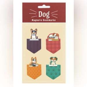Woof: Set of 4 Magnetic Bookmarks NWT